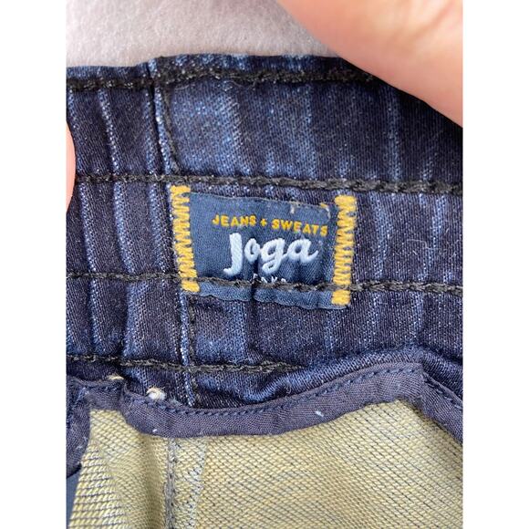 Silver Jeans Womens Sz 28x27 Joga Sweat Pant Jeggings Dark Denim Pants Pockets - Picture 12 of 15